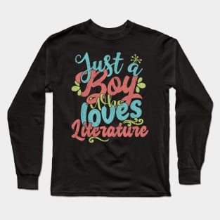 Just A Boy Who Loves Literature Gift product Long Sleeve T-Shirt